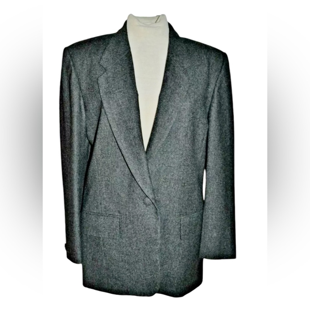 Pendleton Gray Blazer 100% Virgin Wool Vintage  Condition